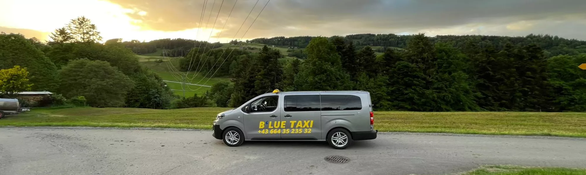 Blue Taxi, Taxiunternehmer, Lustenau, Höchst, Fußach und Gaißau, Seniorentaxi, Privatfahrten, Firmenfahrten, Flughafentransfer, Paketlieferung