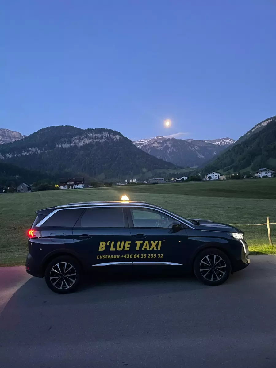 Taxi Blue, Blue Taxi Lustenau, Taxiservice Lustenau, Seniorentaxi, Krankentransporte, flughafentransfer